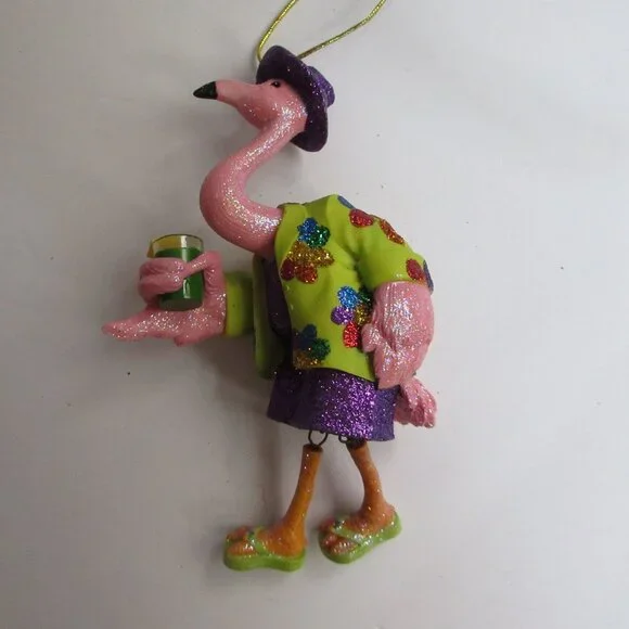 December Diamonds 2003 FELIPA & FELIPE THE FLAMINGO Christmas Ornaments - Picture 10 of 16